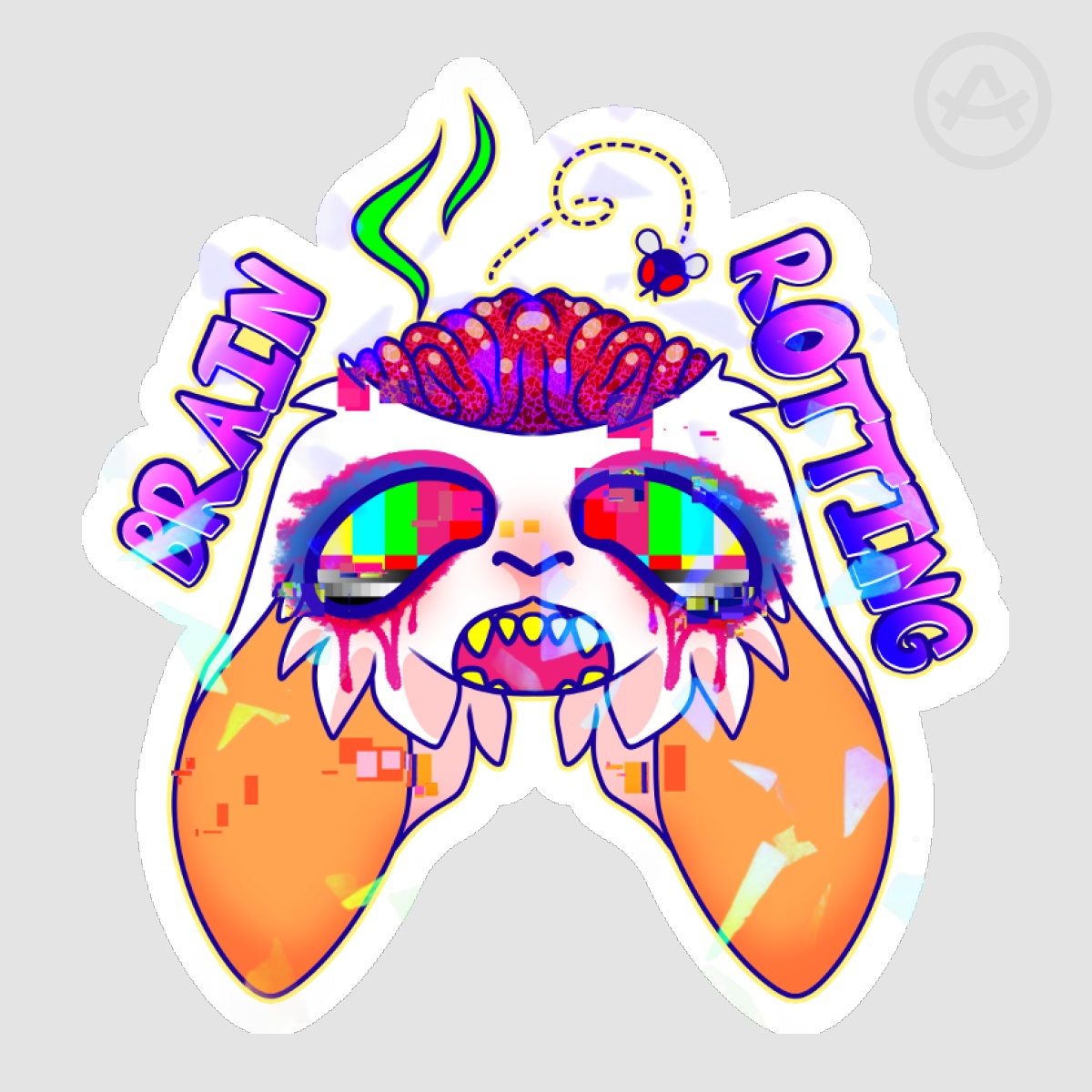 BRAIN ROTTING|| Sticker