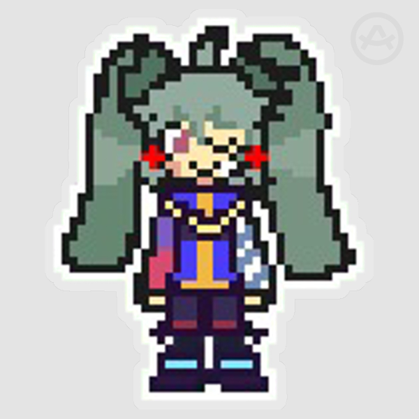 Kodoku Miku, pixel art sticker something,,,