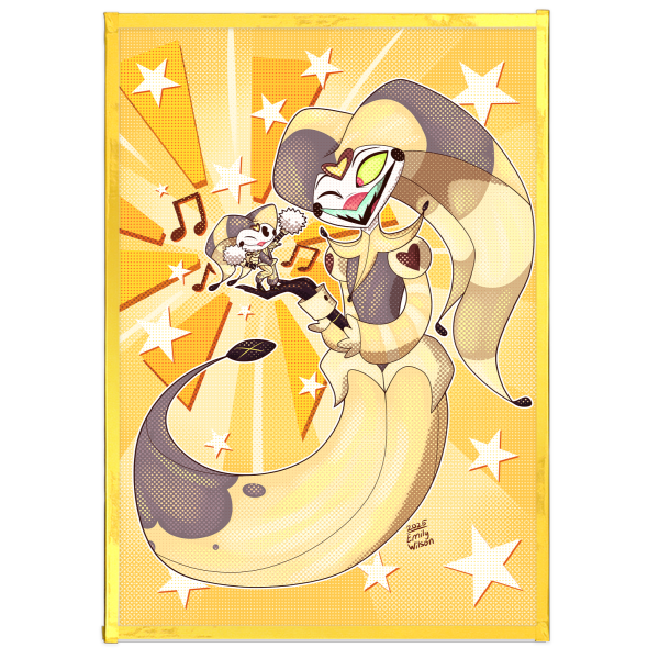 Banana Fizzarolli x Peanut Butter Fizzy Time Art Board