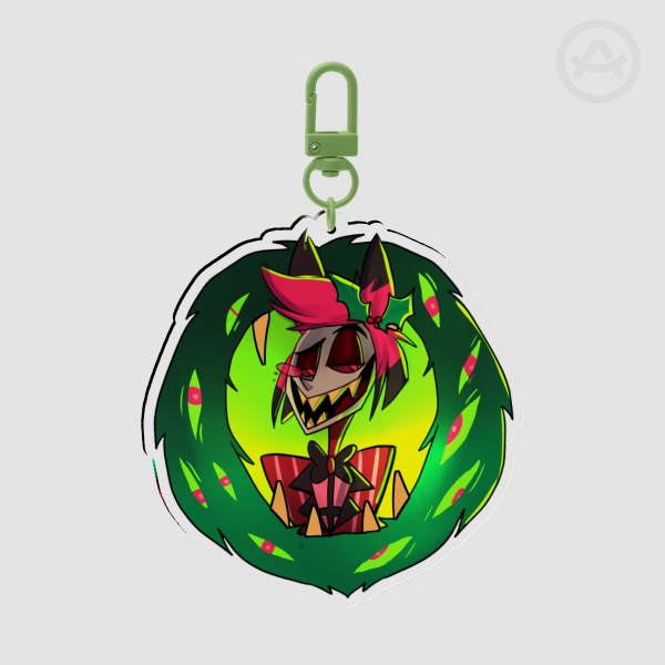 Clear Acrylic Keychains - Holiday wearth Alastor