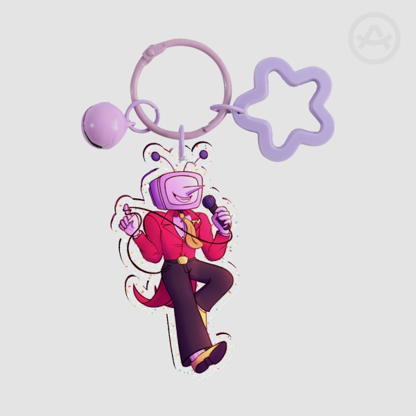 [Deltarune] Tenna Glitter Acrylic Keychain