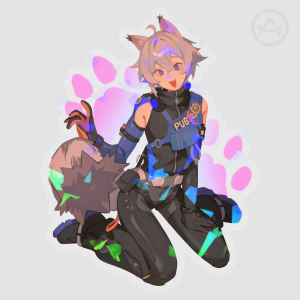 Seth Lowell | Rainbow Broken Glass Clear PET Vinyl Die Cut Sticker