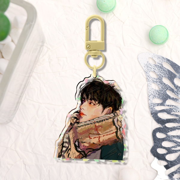 Broken Glass Acrylic Keychains