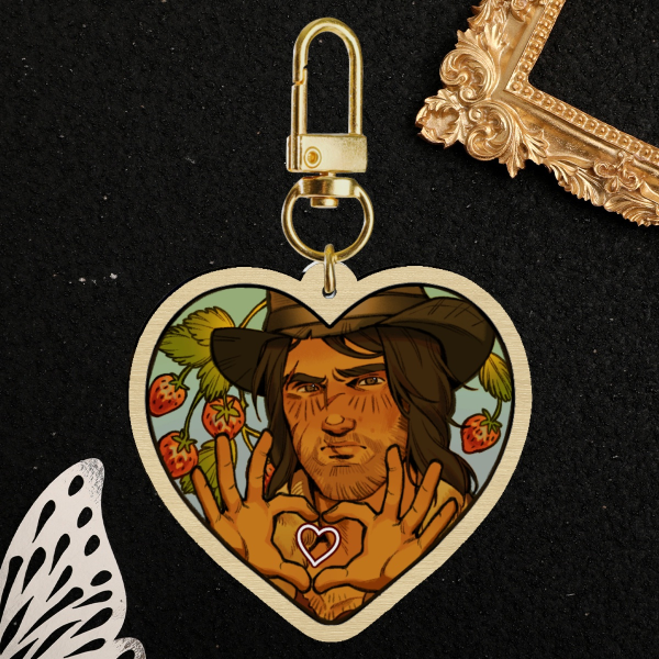 John Marston WOOD KEYCHAIN (RDR2)