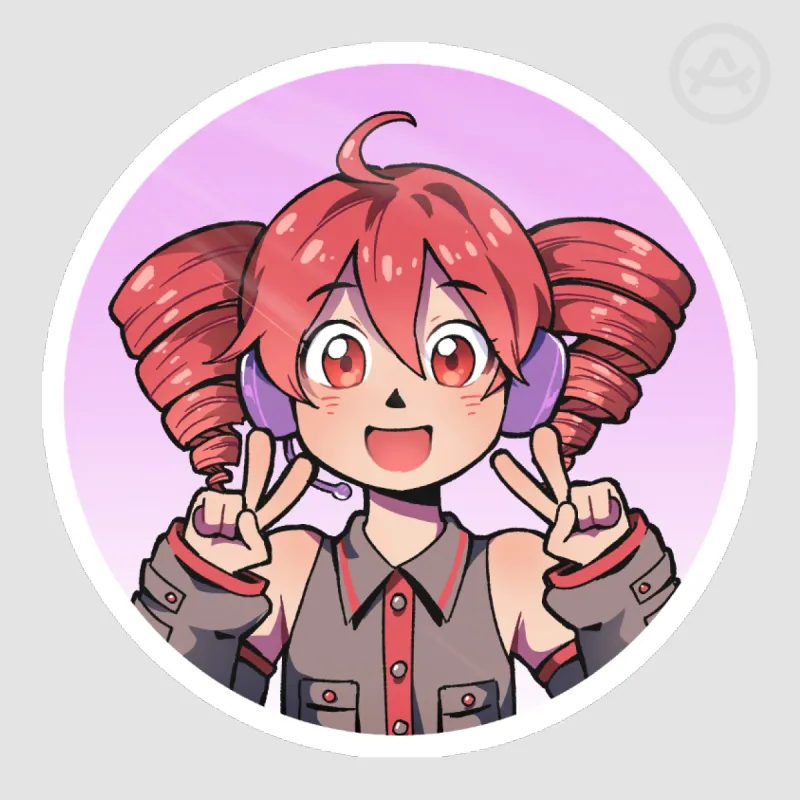 [UTAU] Kasane Teto - Stickers by Pakhitou / Cecro - ACGGOODS