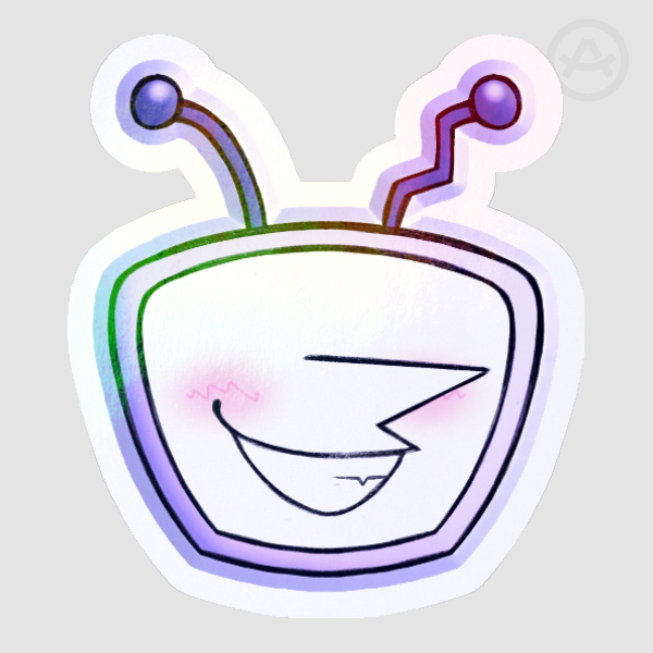 [Deltarune] Tenna Head Die Cut Sticker