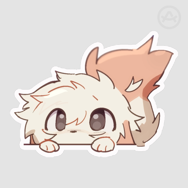 wypher peeking sticker