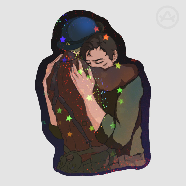 stucky 1940s sticker (holographic!)