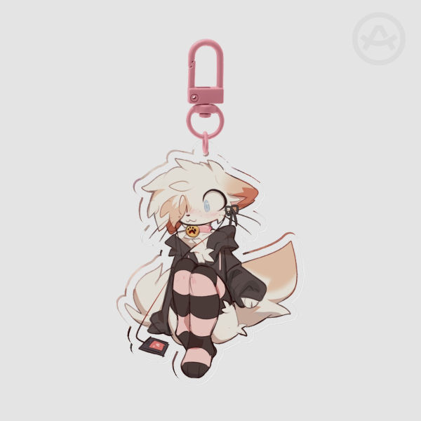 furry music acrylic keychain