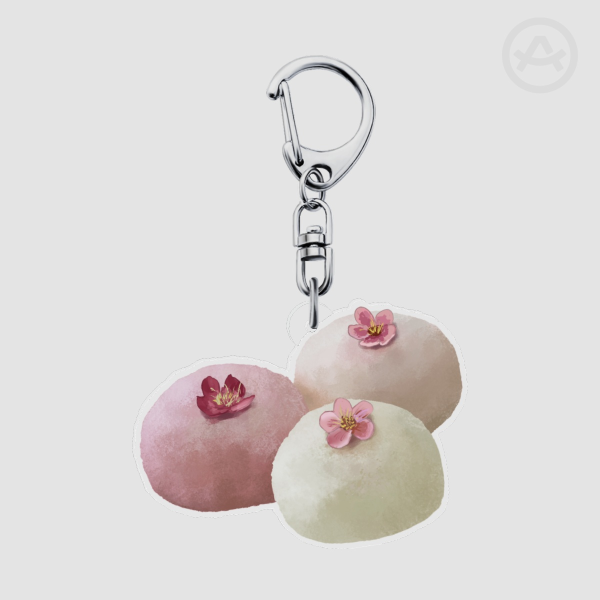 Sakura Mochi Acrylic Keychains
