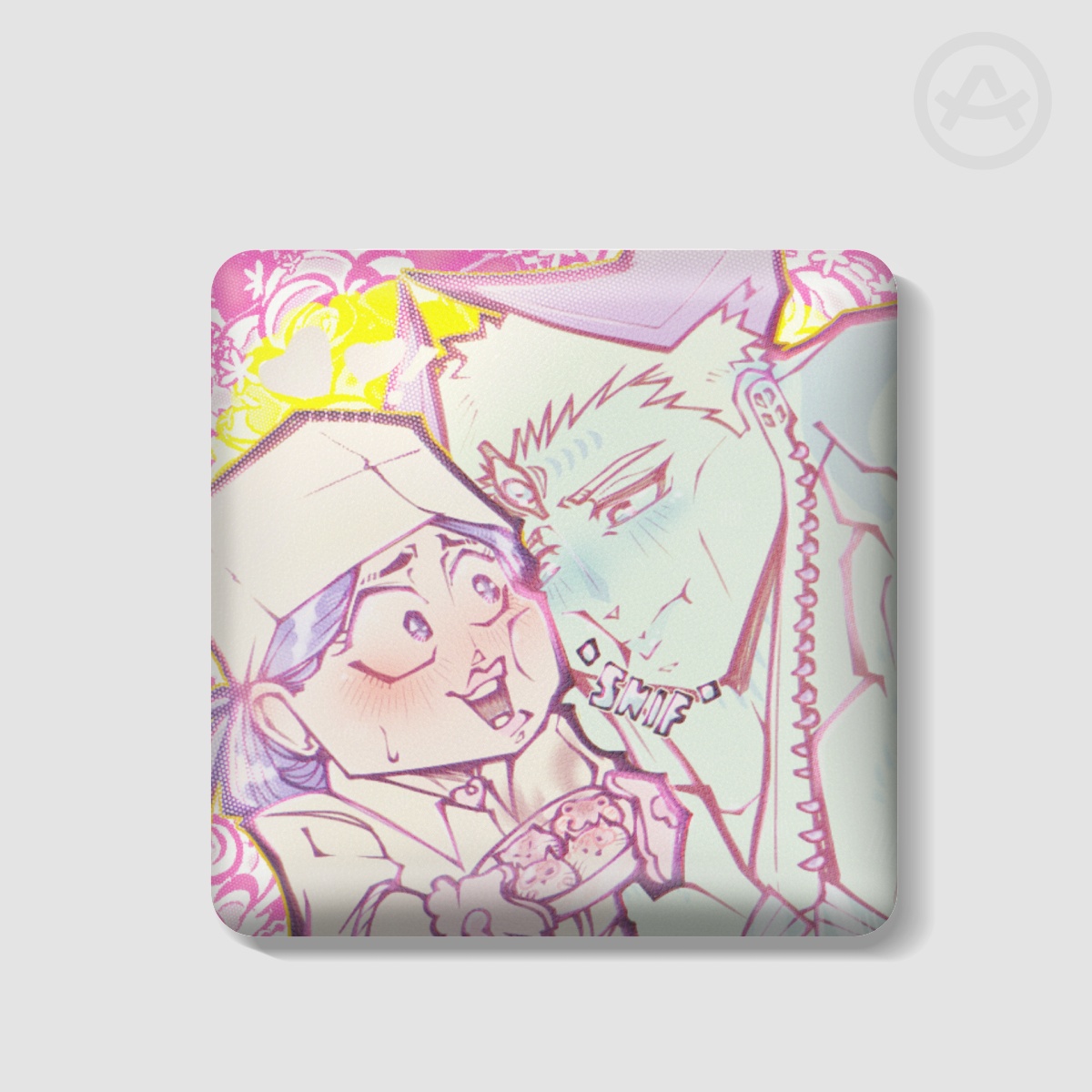 [Dabura♥Tomoe Kyoko][JJKM] Cooking love : Rectangular PU Badge