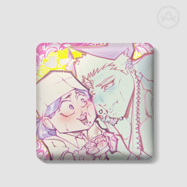 [Dabura♥Tomoe Kyoko][JJKM] Cooking love : Rectangular PU Badge