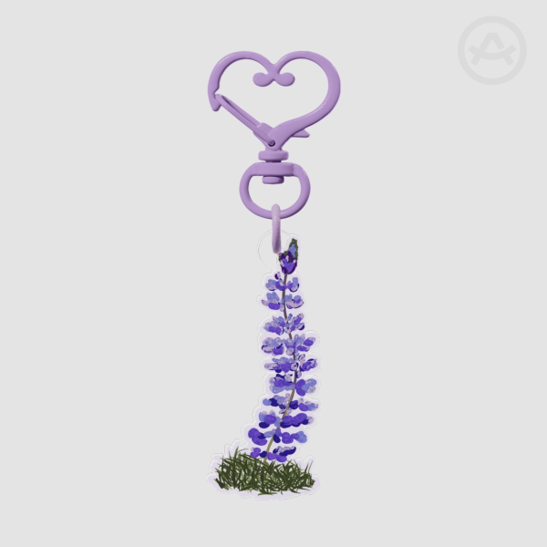 Lupine Acrylic Keychains