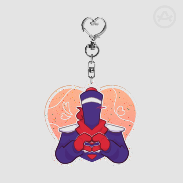 Jongler Heart Keychain