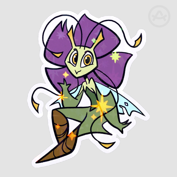 Full-Bloom Enid Holographic Sticker