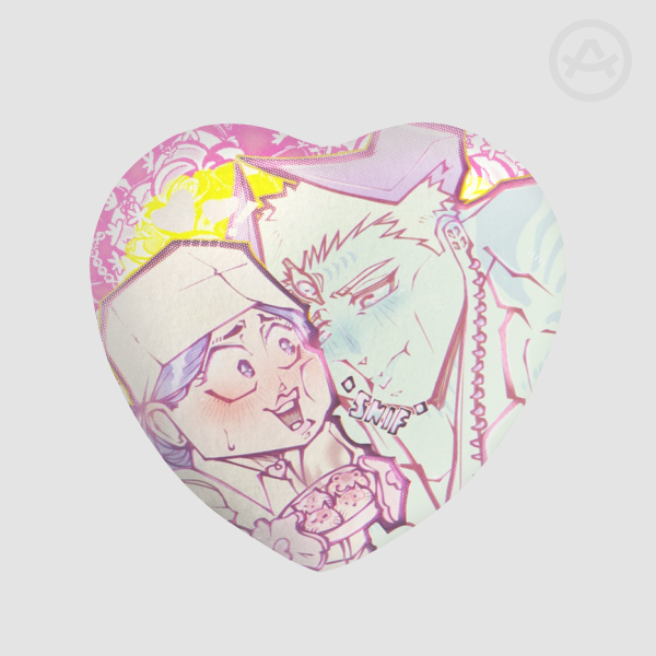 [Dabura♥Tomoe Kyoko][JJKM] Cooking love : Heart Shape Plush Badge