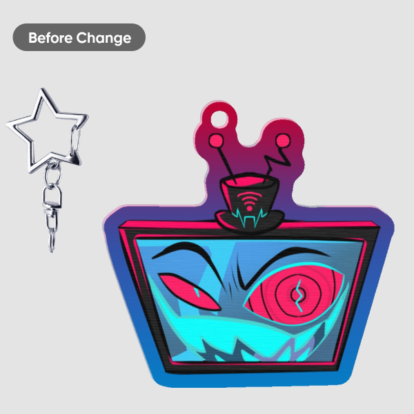 Shaped Lenticular Acrylic Pendant - Vox populi