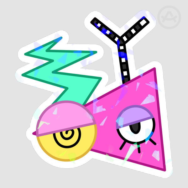 Zooble holographic sticker
