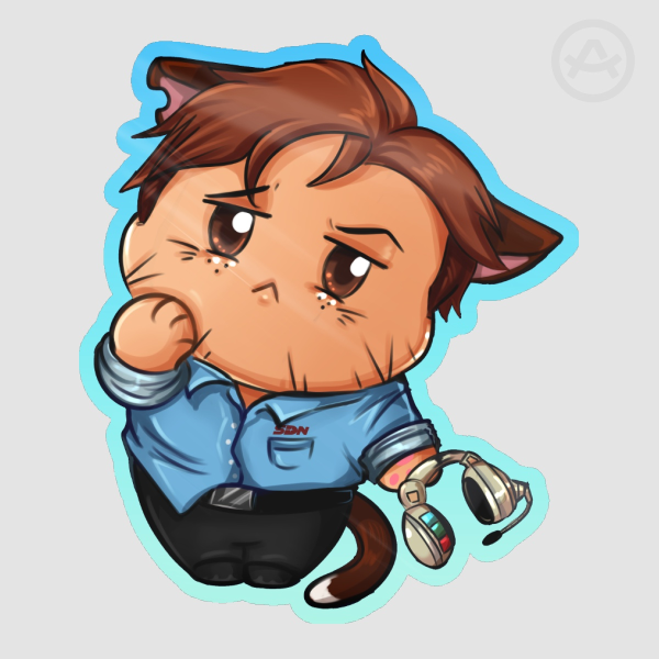 Kitty Robert Robertson sticker