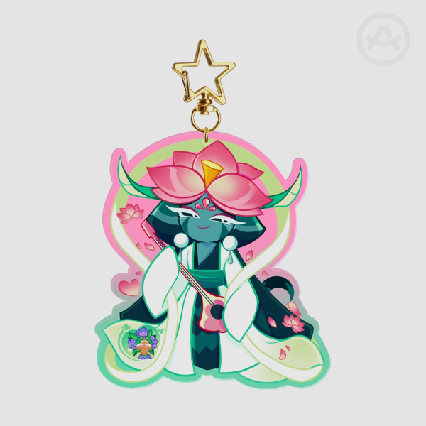 Lotus dragon keychain