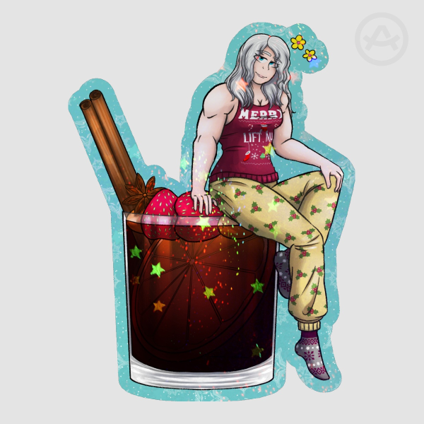 Cozy Christmas 2025: Glogg Bridget Die Cut Sticker