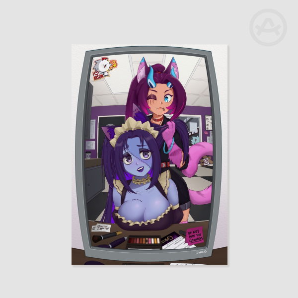 UndeadAuna and PurrfectHaven Poster Print
