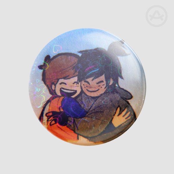 Em and Luce (Button Pins)