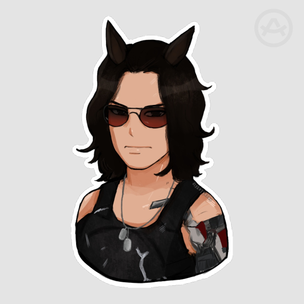 Uma Johnny Sticker [ Cyberpunk 2077 ]