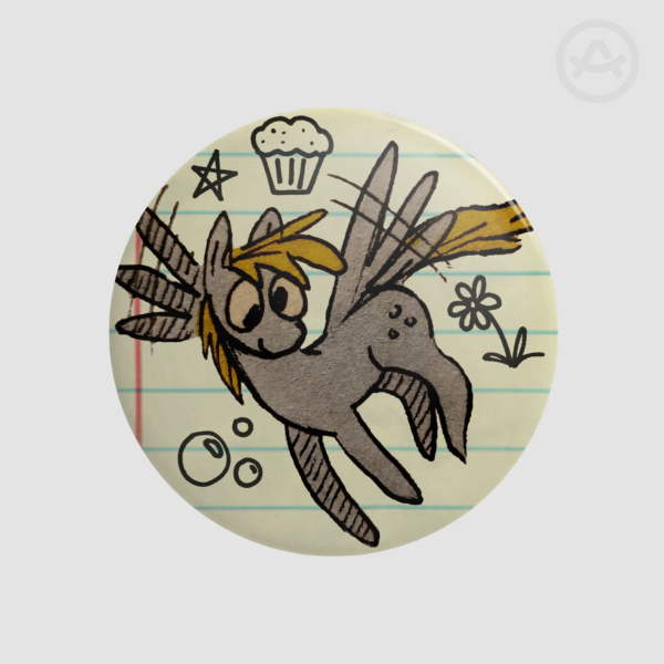 "Paper pony" (Button Pins)