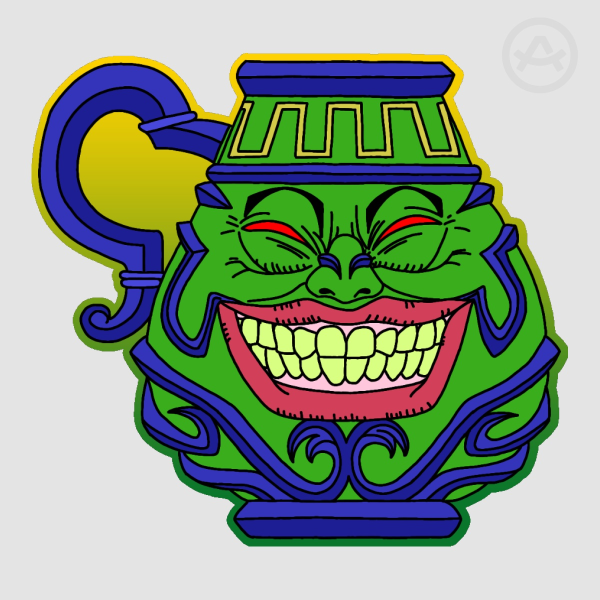 Pot of greed Sticker