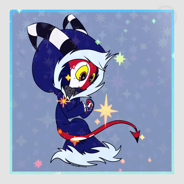 Winter Blitzø Colored Edge Die Cut Sticker