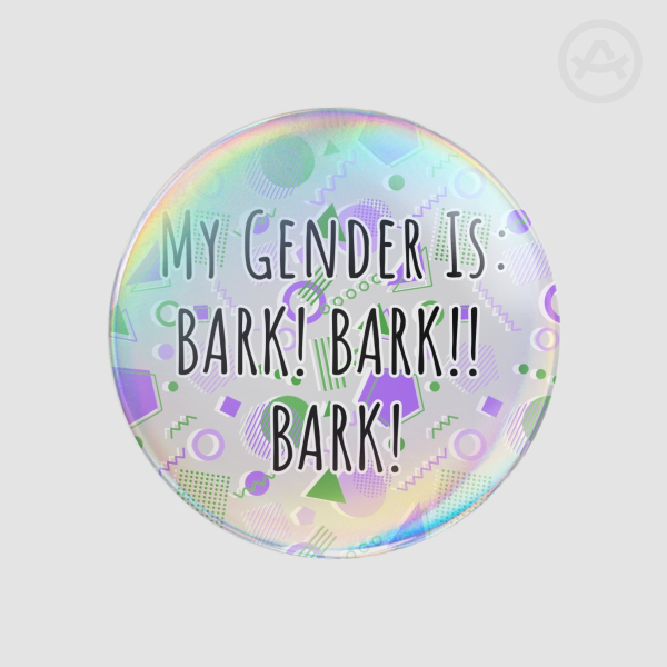 GENDERBARK! || Sticker || GenderQueer Pride