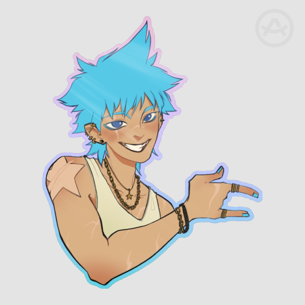 Black Star Sticker ⋆｡°✩