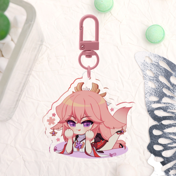 GENSHIN IMPACT - YAE MIKO FOXY - ACRYLIC KEYCHAIN