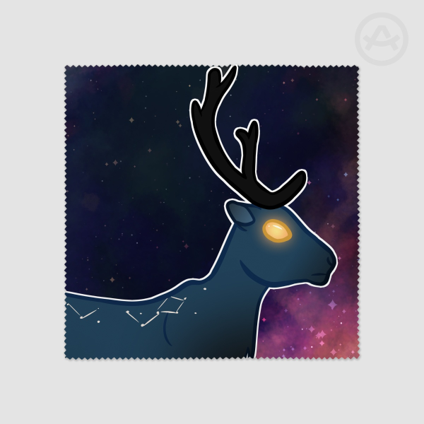 Space Caribou Glass Cloth