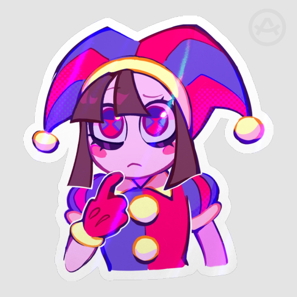 Pomni Holo Sticker (The Amazing Digital Circus / TADC)