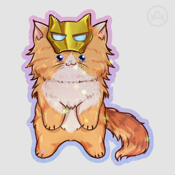 Iron Man kitty Sticker