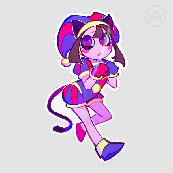 Pomni Holo Sticker (The Amazing Digital Circus/TADC)