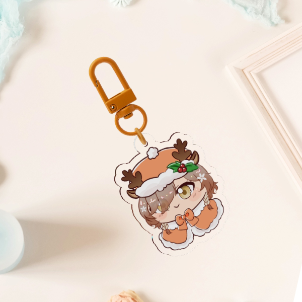 Klara Charmwood Christmas Acrylic Keychains