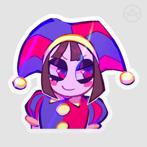 Pomni Holo Sticker (The Amazing Digital Circus/TADC)