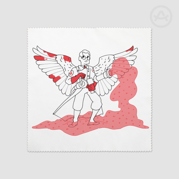 Simplistic TF2 Medic Glass Cloth
