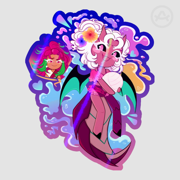 Lychee summer sticker