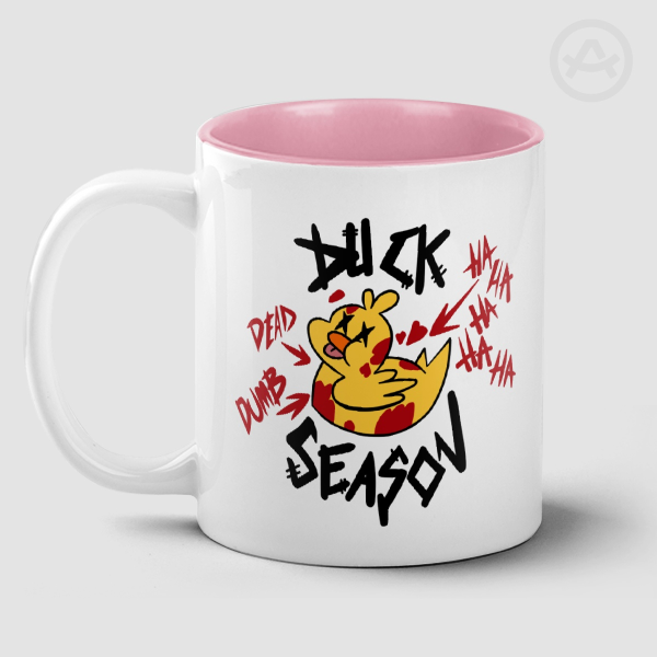 Alastor Duck Season Mug (pink)