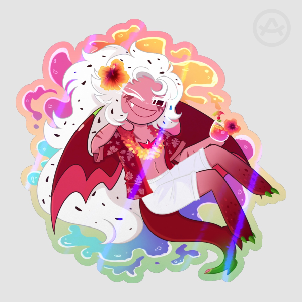 Pitaya dragon summer sticker
