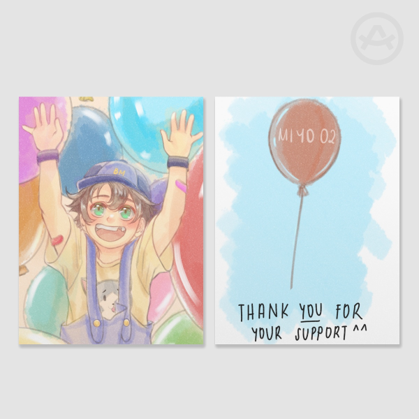 Balloon Master (BM) Photocard 2.99"*4.02"(76mm*102mm)