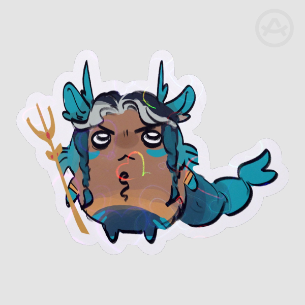 Tiny Poseidon Sticker