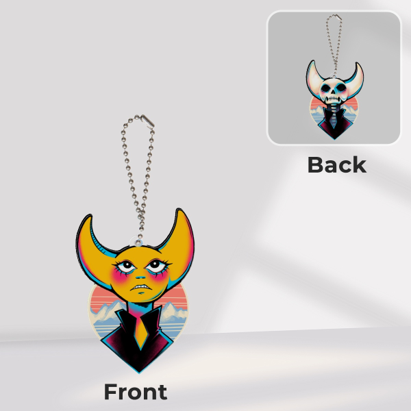 Hylics Moon Man Wayne Full Bleed Acrylic Keychain