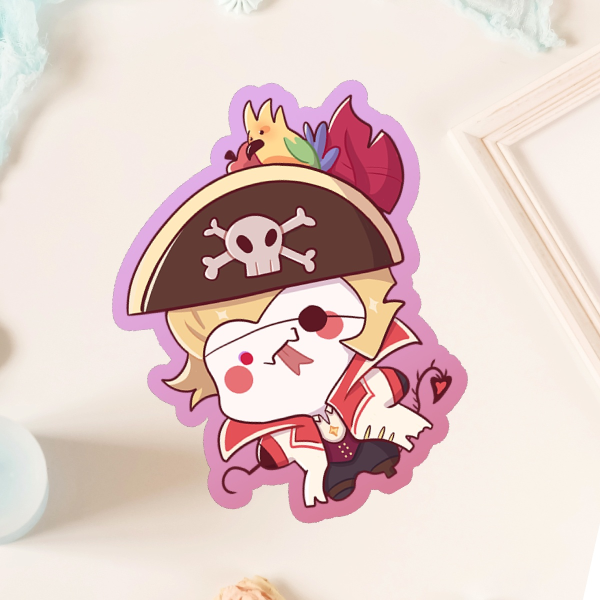 Pirate Lucifer Bean Sticker