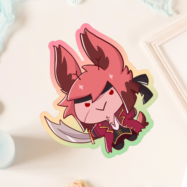 Pirate Alastor Bean Sticker