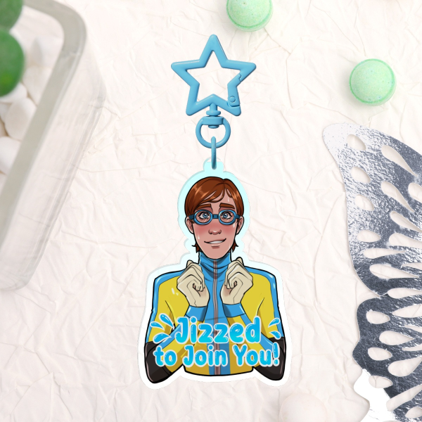 Water boy 3.5” Colored Edge Acrylic Keychain